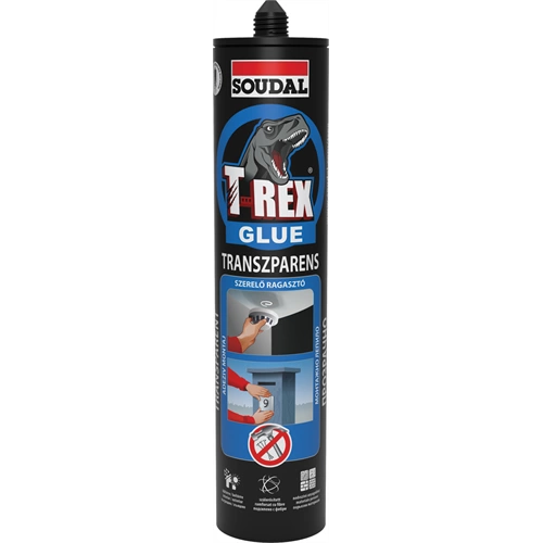 Soudal T-REX transzparens szálerősített ragasztó KÉK Soudal T-REX transzparens szálerősített ragasztó KÉK